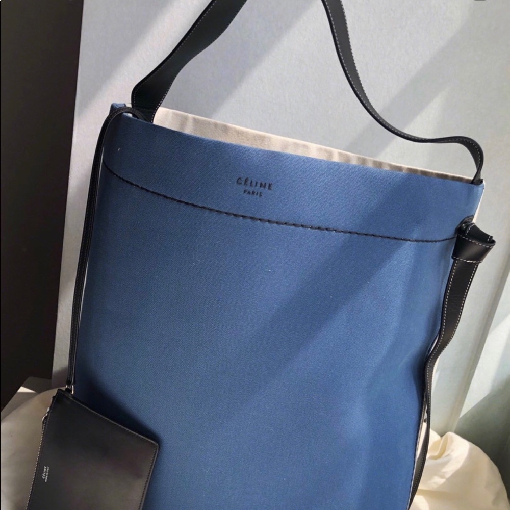 Celine Twisted Canvas Cabas